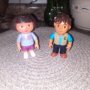 Dora And Diego Plastic Figures